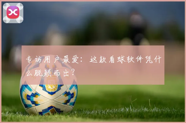 专访用户最爱:这款看球软件凭什么脱颖而出?